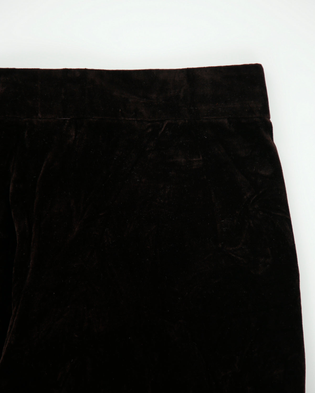 Vintage Y2K 00s Theory Women's Low Rise Velvet Made In USA Flared Trousers - W32 L33