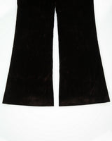 Vintage Y2K 00s Theory Women's Low Rise Velvet Made In USA Flared Trousers - W32 L33