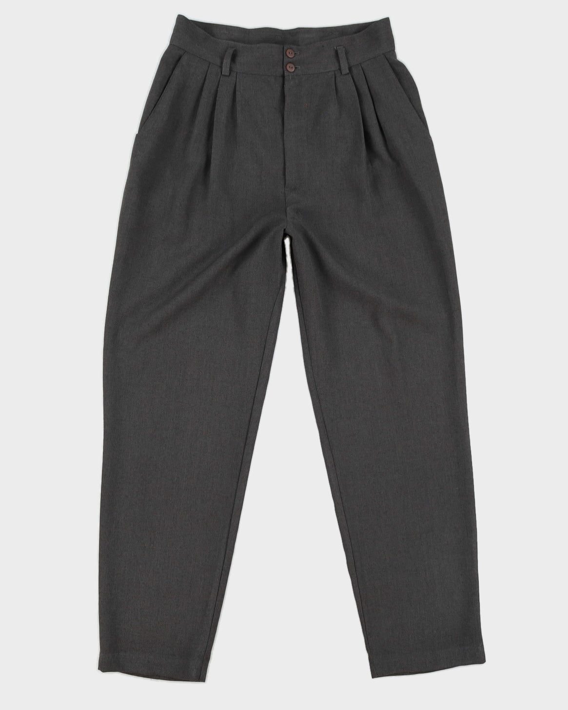 Vintage 90s BRJ Sportswear Grey Suit Trousers - W30