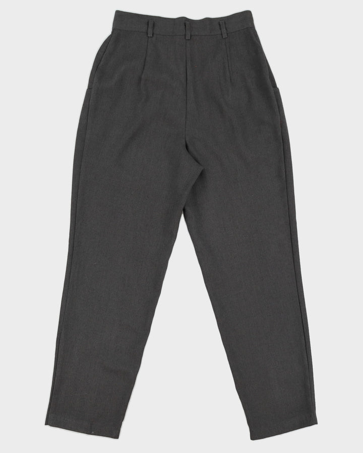 Vintage 90s BRJ Sportswear Grey Suit Trousers - W30