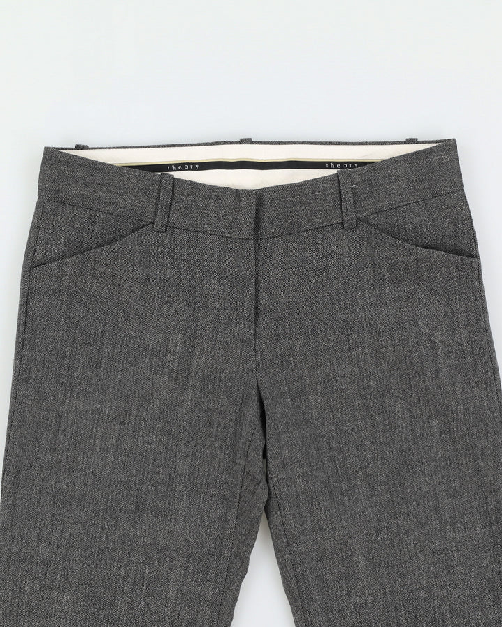 Theory Women's Grey Wool Suit Trousers - W31