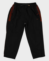 Y2K 00s Nike Black &amp; Brown Tracksuit Bottoms - M