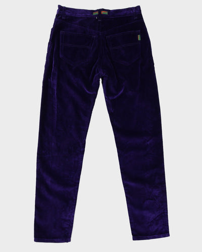 Vintage 90s Katharine Hamnett Purple Cord Trousers - W32 L32