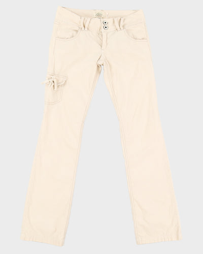 00s Y2K Guess Cream Trousers - W30 L33