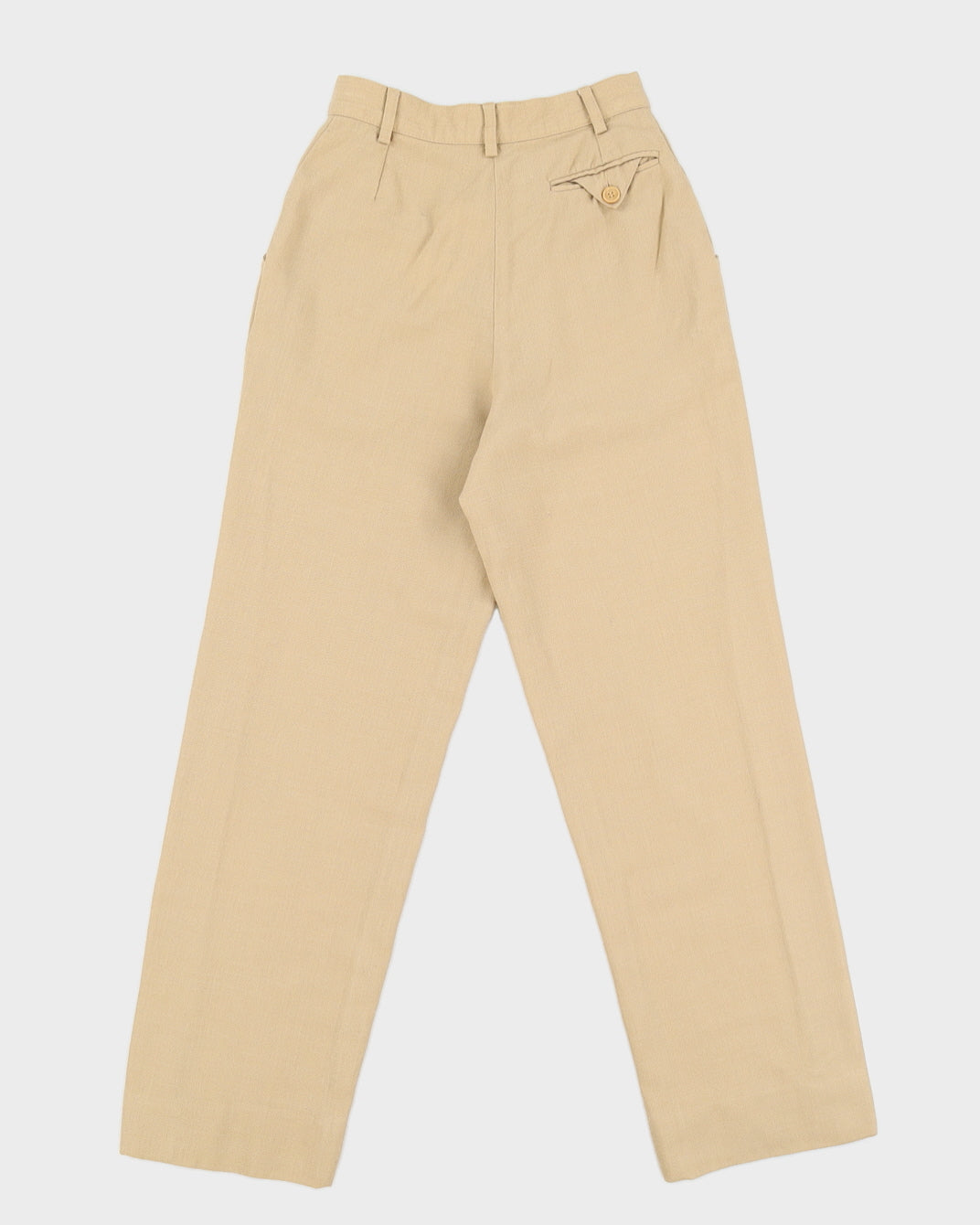 Vintage 80s Pierre Balmain Beige Trousers - W24 L28