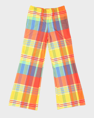Bright Check Vintage Trousers - XS