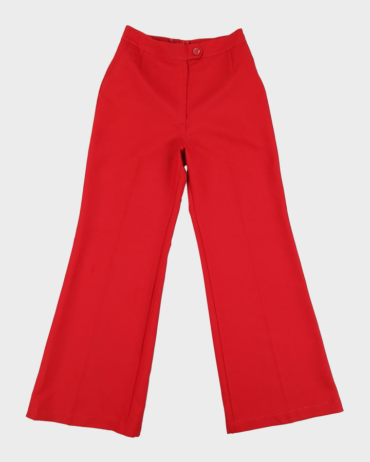 Vintage Burgundy high Waisted Trousers - S