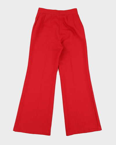 Vintage Burgundy high Waisted Trousers - S