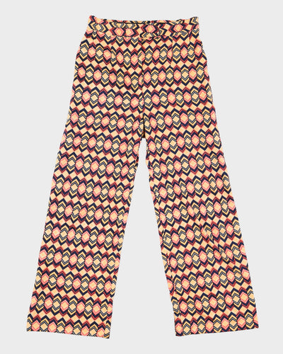 Vintage Bright Patterned Trousers - S