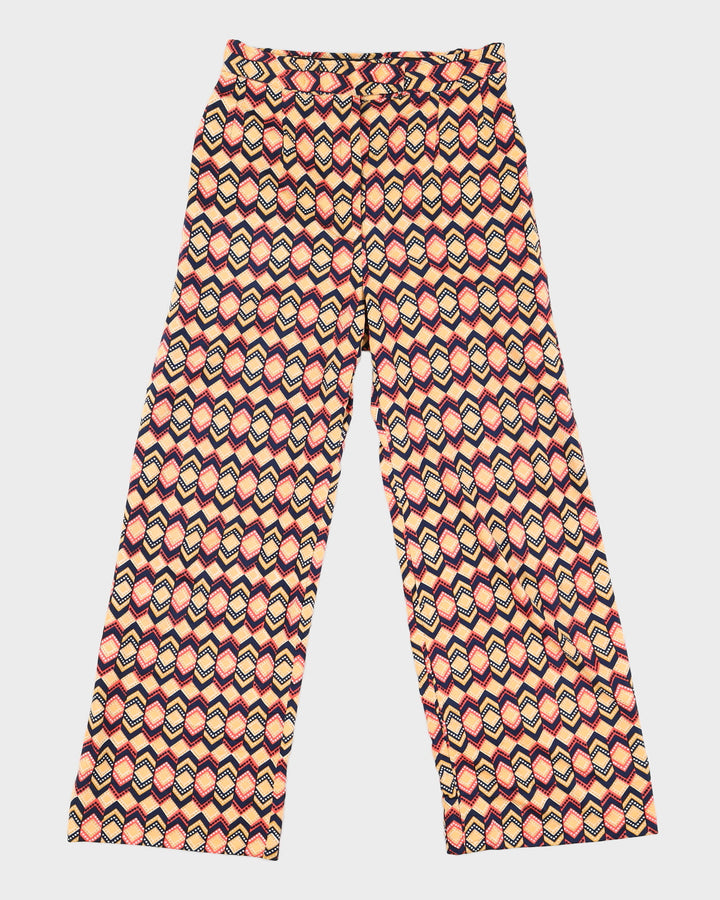 Vintage Bright Patterned Trousers - S