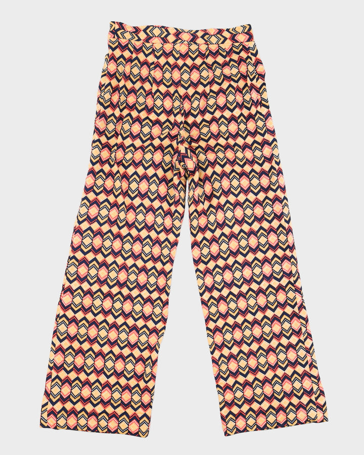 Vintage Bright Patterned Trousers - S