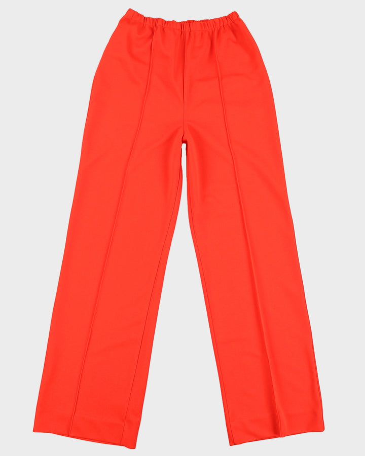 Vintage 60s Mlle Glamour Red Trousers - W32