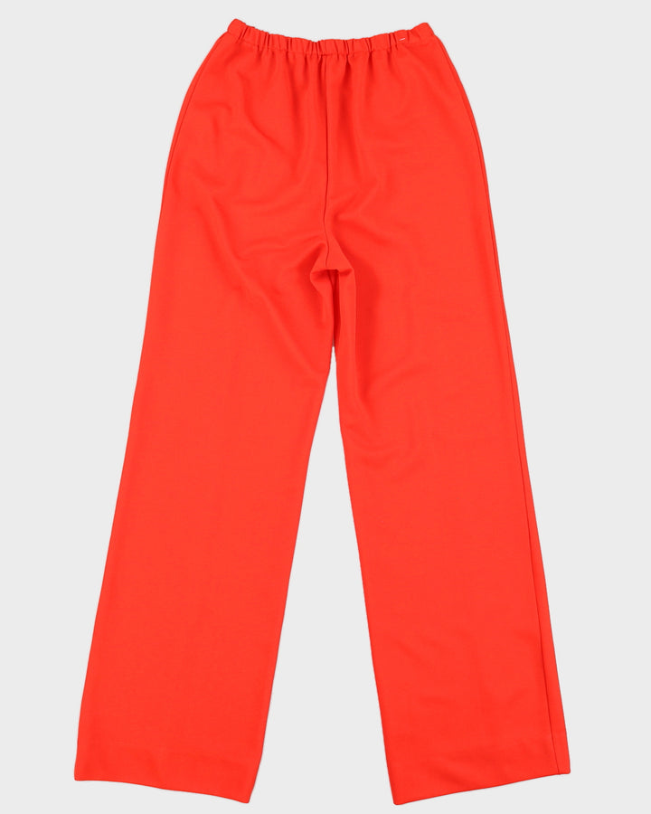 Vintage 60s Mlle Glamour Red Trousers - W32