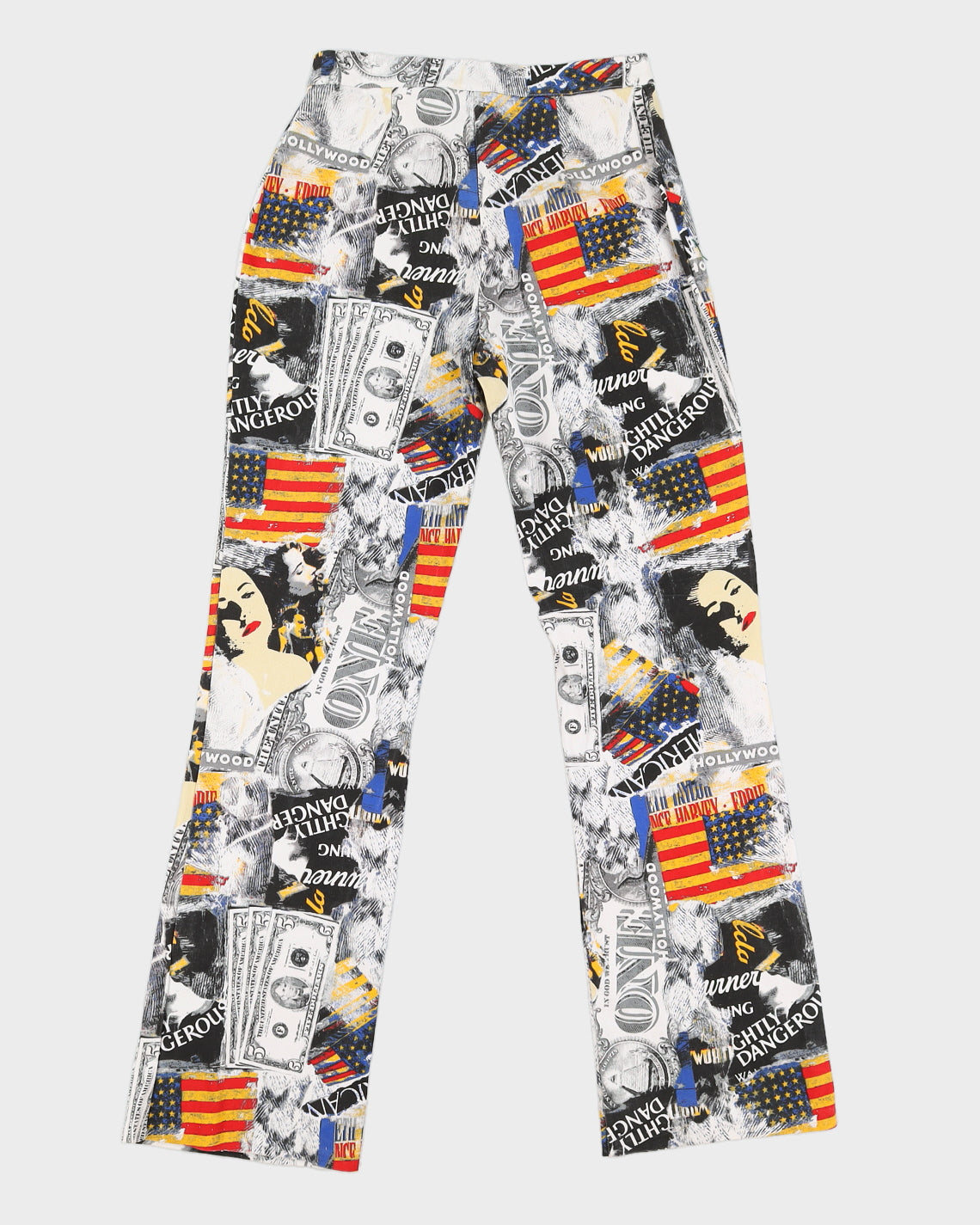 Vintage 90s O'Lala USA Print Trousers - W30
