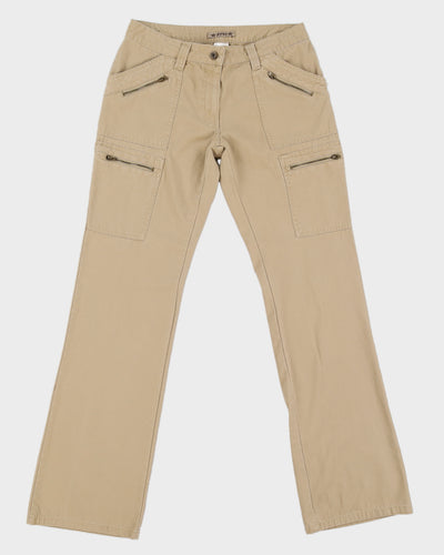 Y2K Beige Cargo Trousers - M