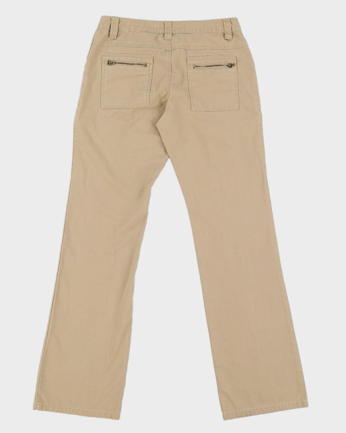 Y2K Beige Cargo Trousers - M