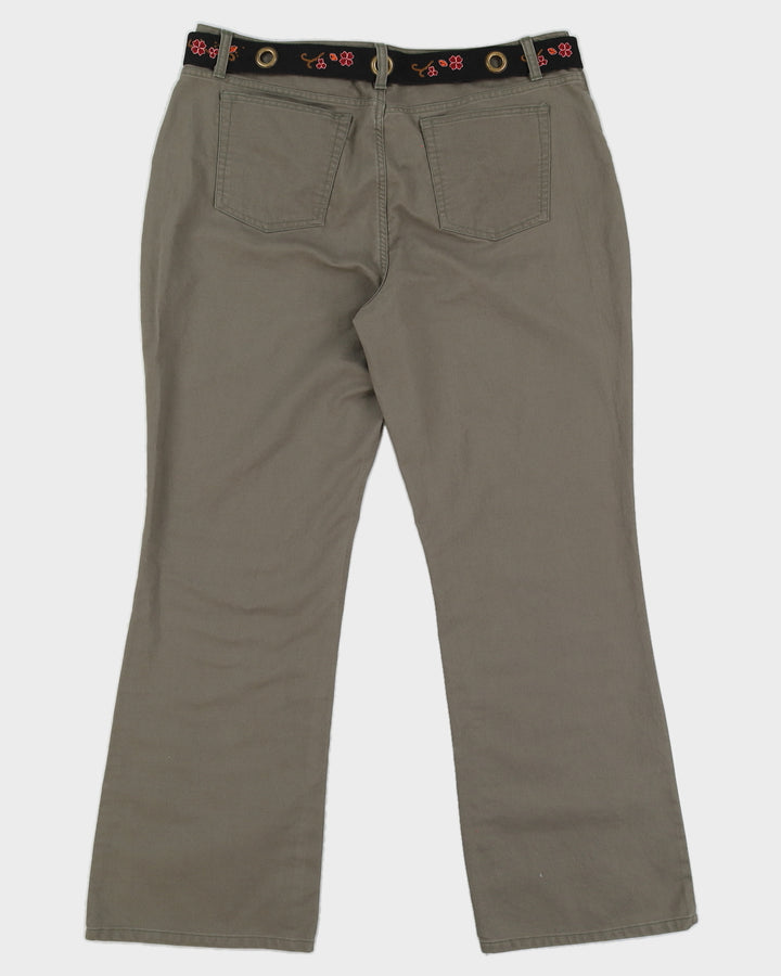 Y2K 00s Faded Glory Low Rise Flared Trousers - UK 16