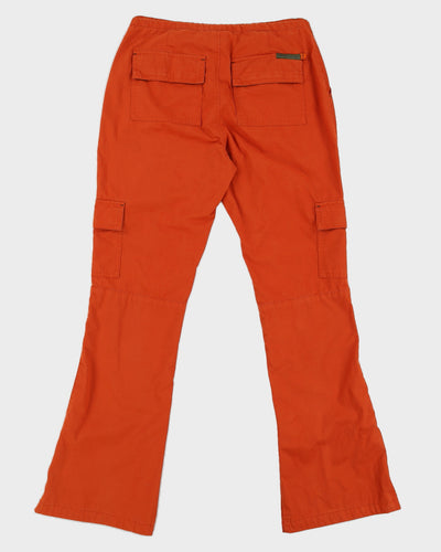 Y2K 00s Orange Women's Toggle Trousers - S