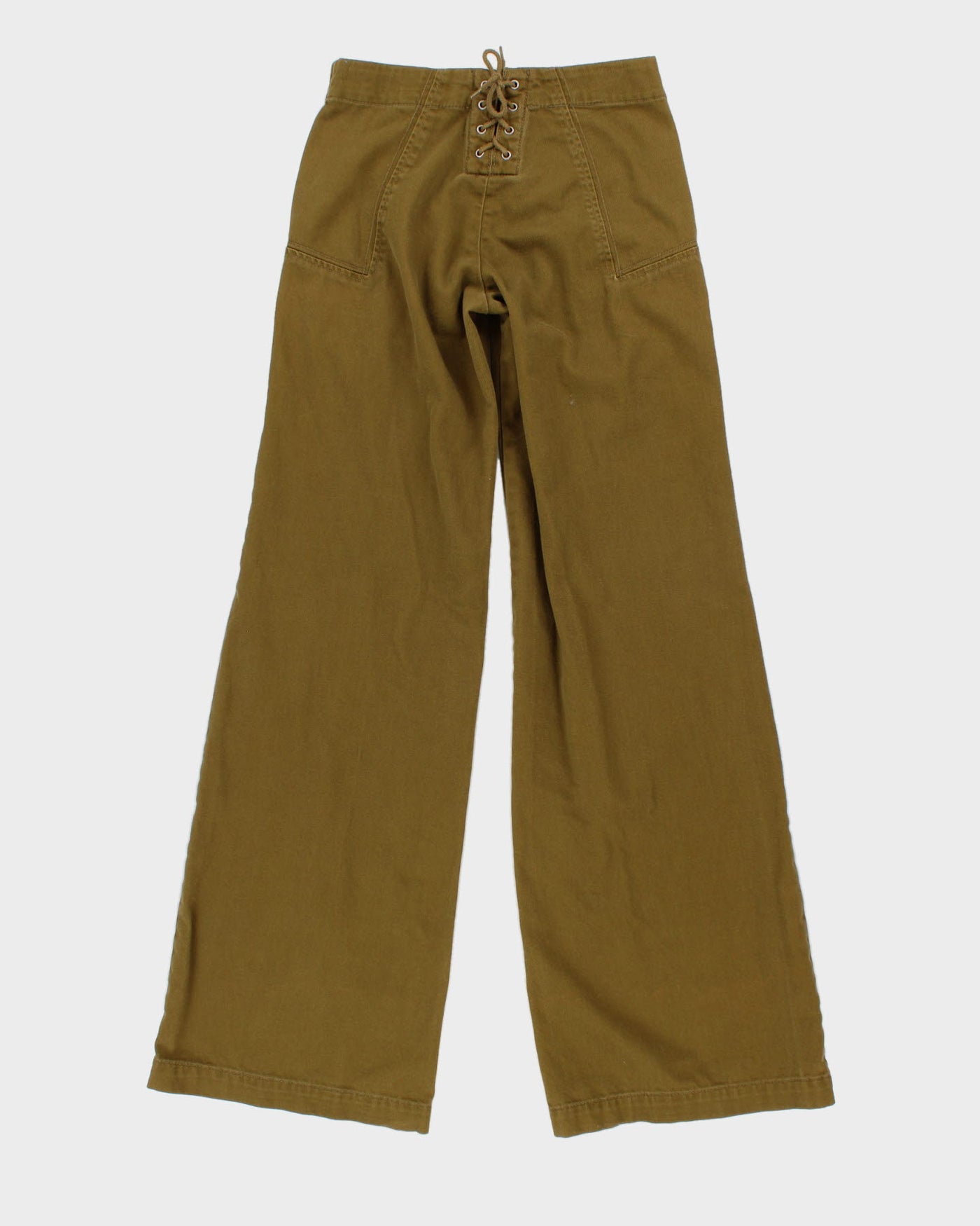 French Connection Green Wide Leg Trousers - XS
