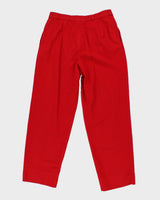 Vintage 90s Mr Jax Red Wool Trousers - W32 L30