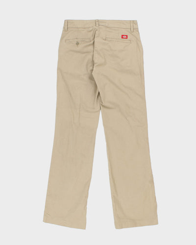 Dickies Women's Relaxed Fit Beige Trousers - W30 L31