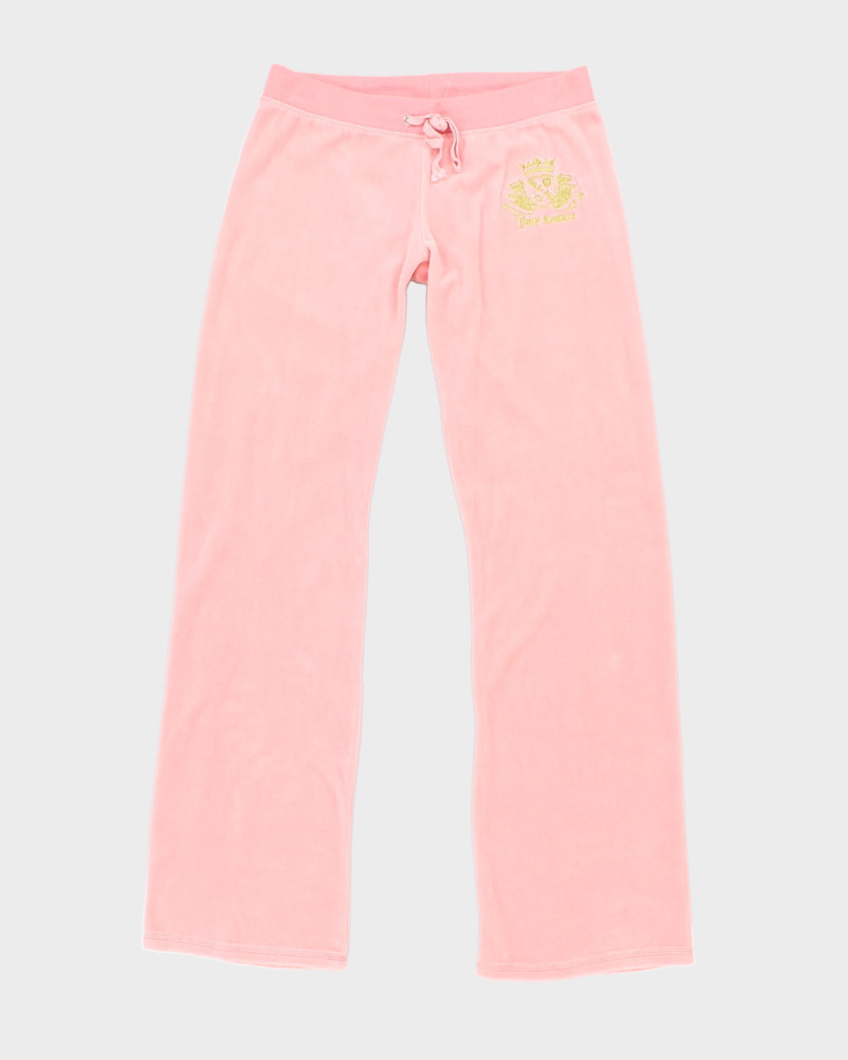 Y2K 00s Juicy Couture Pink Velour Tracksuit Bottoms - W34 L34