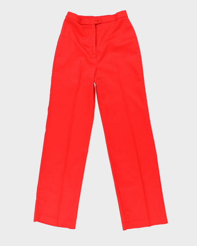 Vintage 70s/80s Alex Colman Red Trousers - W28 L32