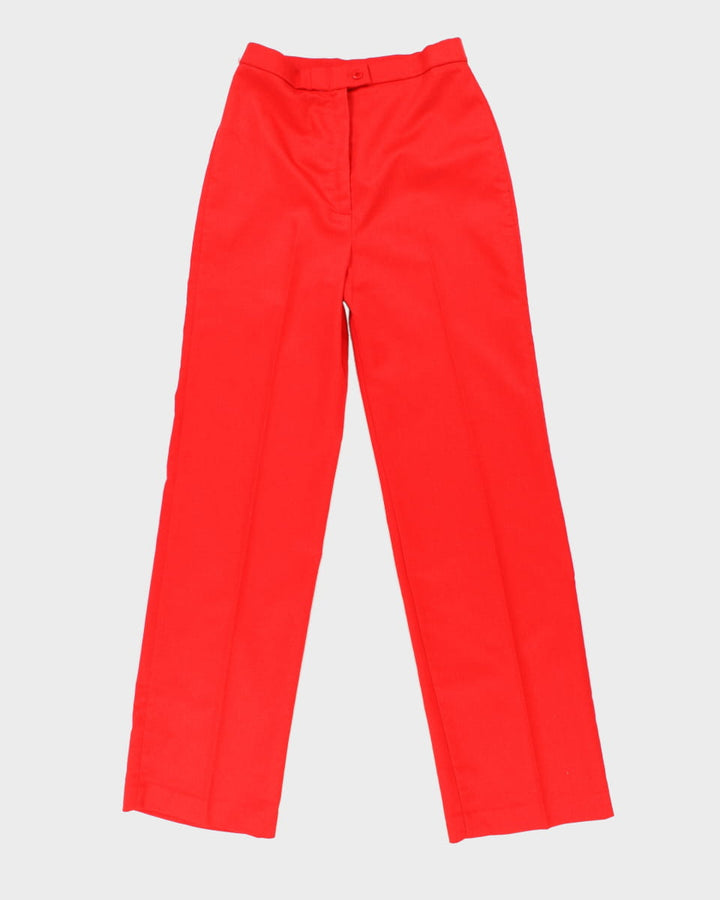 Vintage 70s/80s Alex Colman Red Trousers - W28 L32