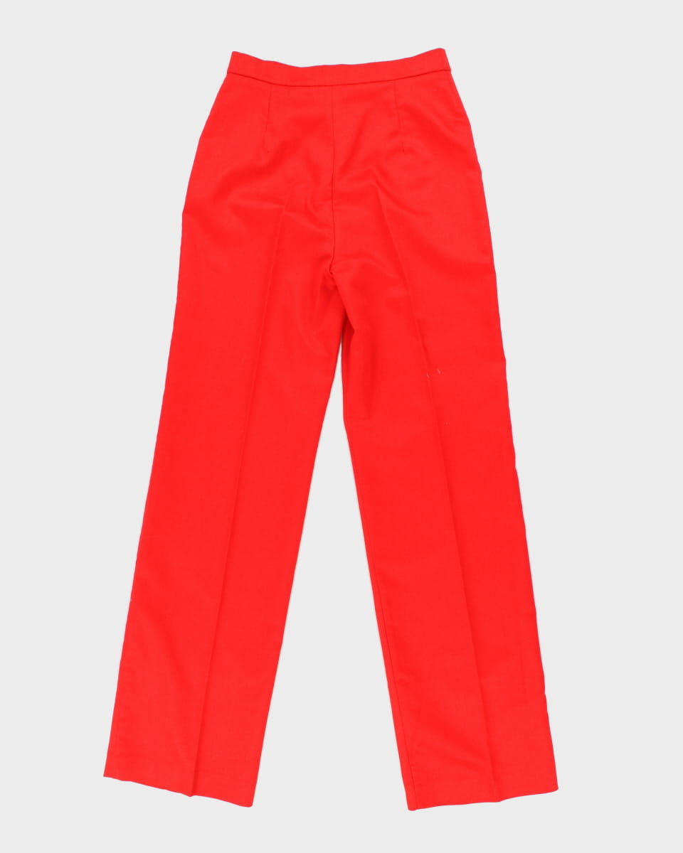 Vintage 70s/80s Alex Colman Red Trousers - W28 L32