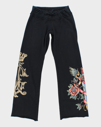 Y2K 00s Christian Audigier Tracksuit Bottoms - S