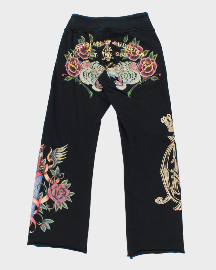 Y2K 00s Christian Audigier Tracksuit Bottoms - S