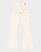 Women's True Religion Cream Cord Flare Trousers W:29