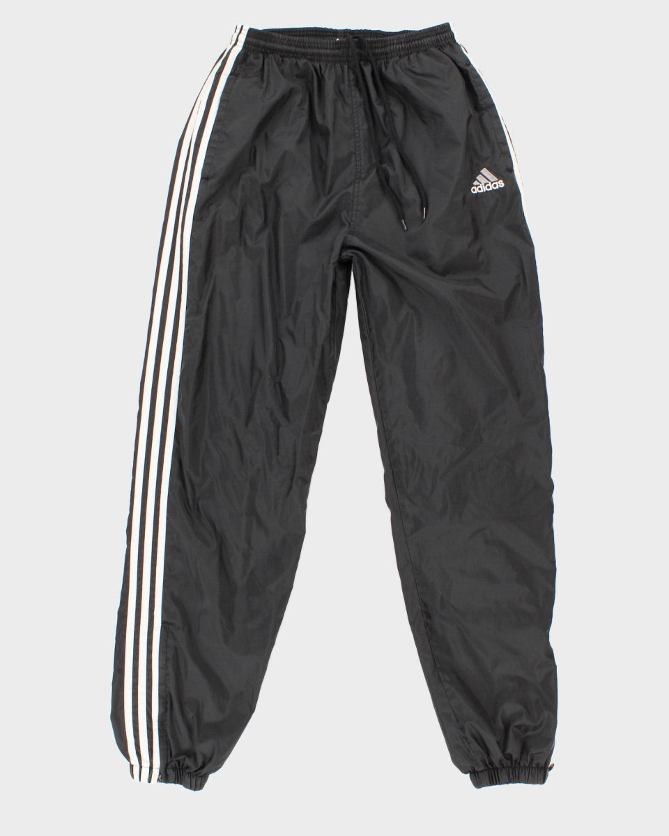 Womens Black Adidas Lined Tracksuit Trousers - M