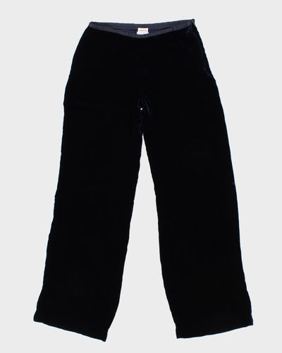 Armani Collezioni Dark Blue Velvet Trousers - W28 L32