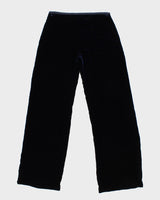 Armani Collezioni Dark Blue Velvet Trousers - W28 L32