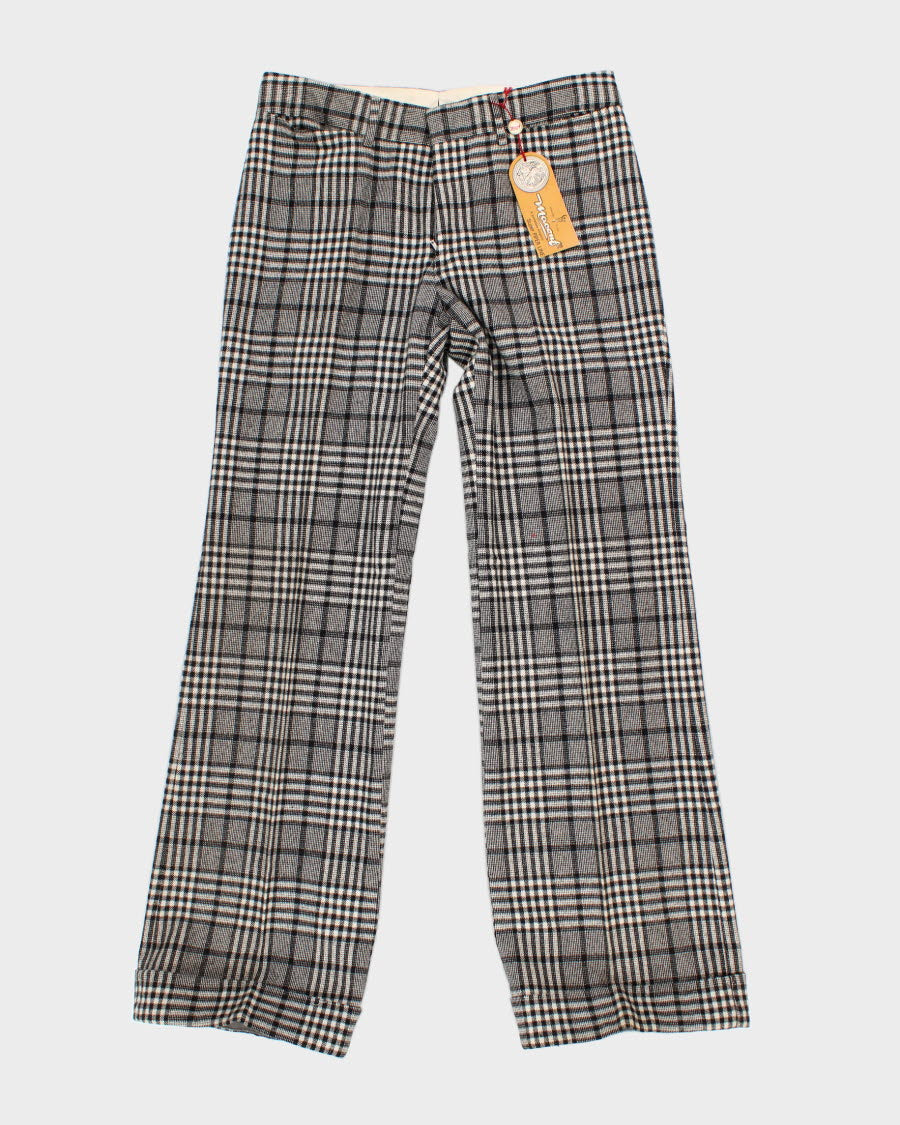Vintage 60s Patterned Trousers - W32 L32