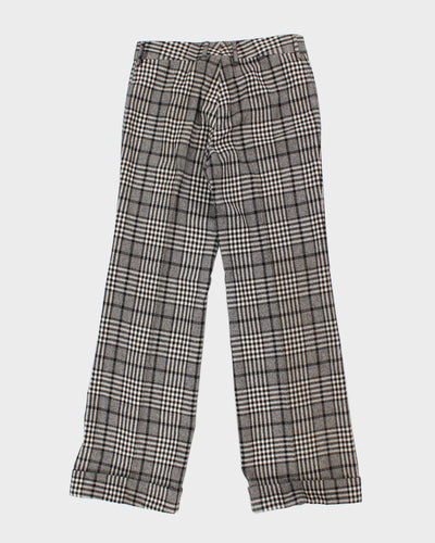 Vintage 60s Patterned Trousers - W32 L32