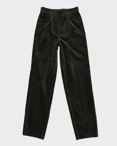 Vintage Green Velvet Trousers - W30 L32