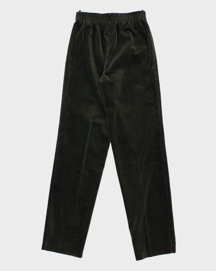 Vintage Green Velvet Trousers - W30 L32