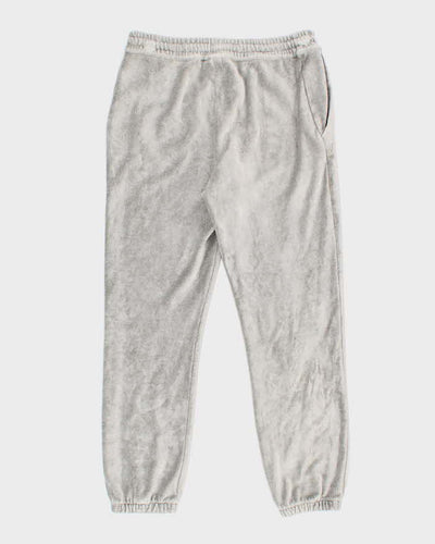 Womens Nike Silver Velour Tracksuit Trousers - M