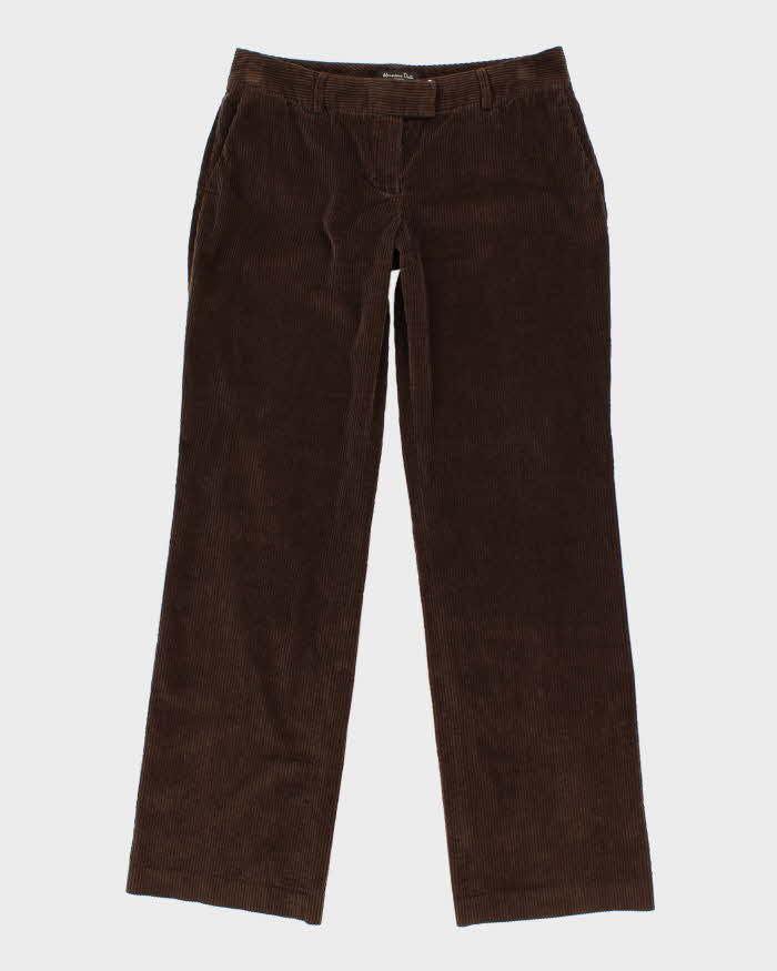 Women's Brown Massimo Dutti Corduroy Trousers - W32 L31