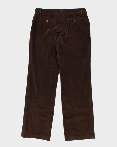 Women's Brown Massimo Dutti Corduroy Trousers - W32 L31