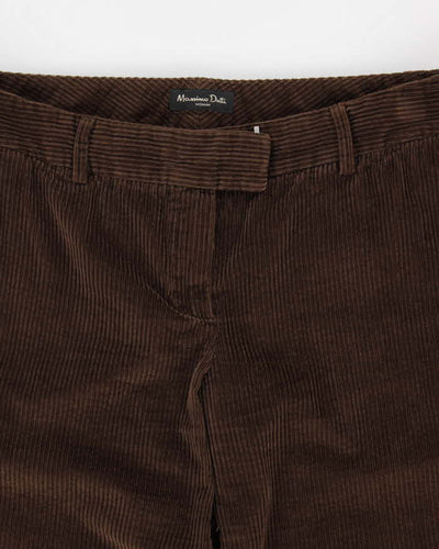 Women's Brown Massimo Dutti Corduroy Trousers - W32 L31