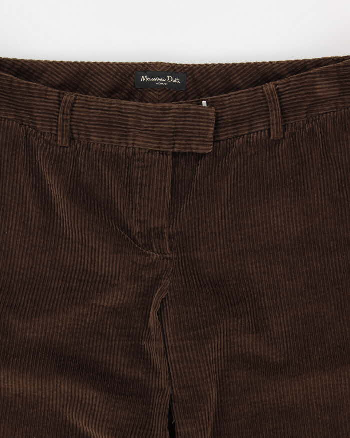 Women's Brown Massimo Dutti Corduroy Trousers - W32 L31