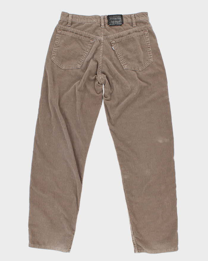90s Vintage Women's Grey Levi's Corduroy Trousers - W32 L30