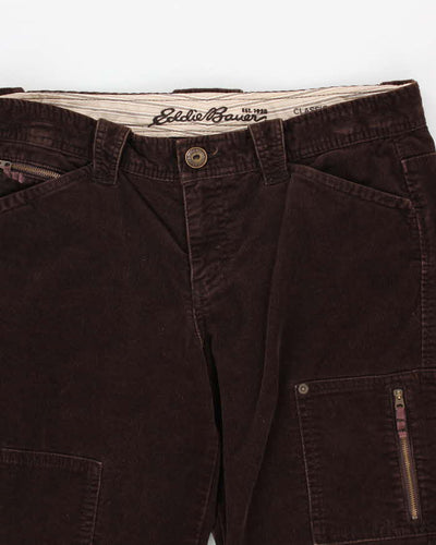 Vintage Eddie Bauer Brown Cord Trousers - W34 L28