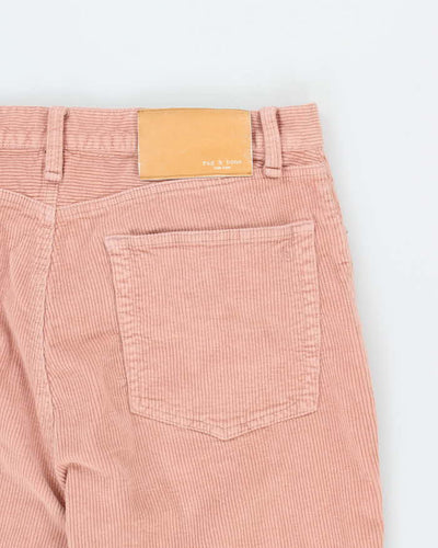 Vintage 2000s Rag and Bone Pink Cord Trousers - W34 L27