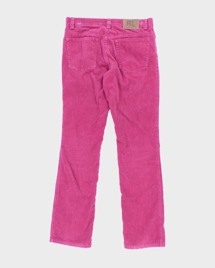 Vintage 2000s Ralph Lauren Pink Cord Trousers - W 30