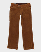 Y2K 00s Blurr Brown Corduroy Trousers - W35 L31