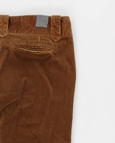 Y2K 00s Blurr Brown Corduroy Trousers - W35 L31